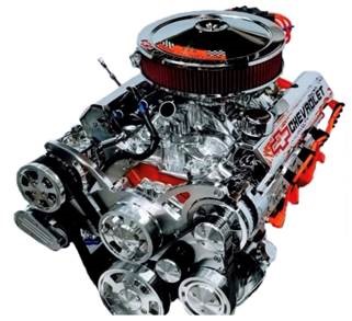 350-chevy-chrome-engine